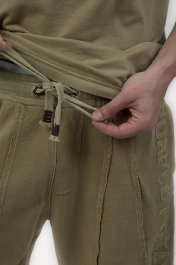 Seamed Applique Embroidery Shorts