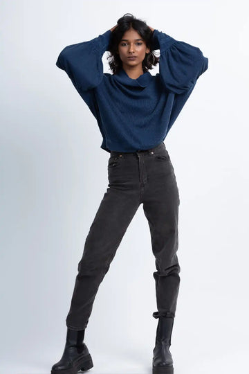 Whitelily Top (Indigo)