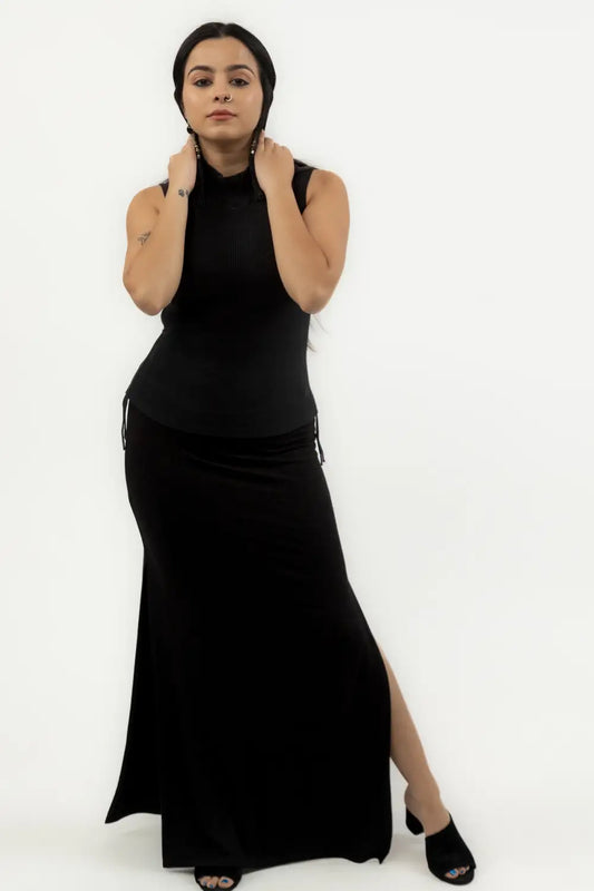 Grace Long Slit Skirt