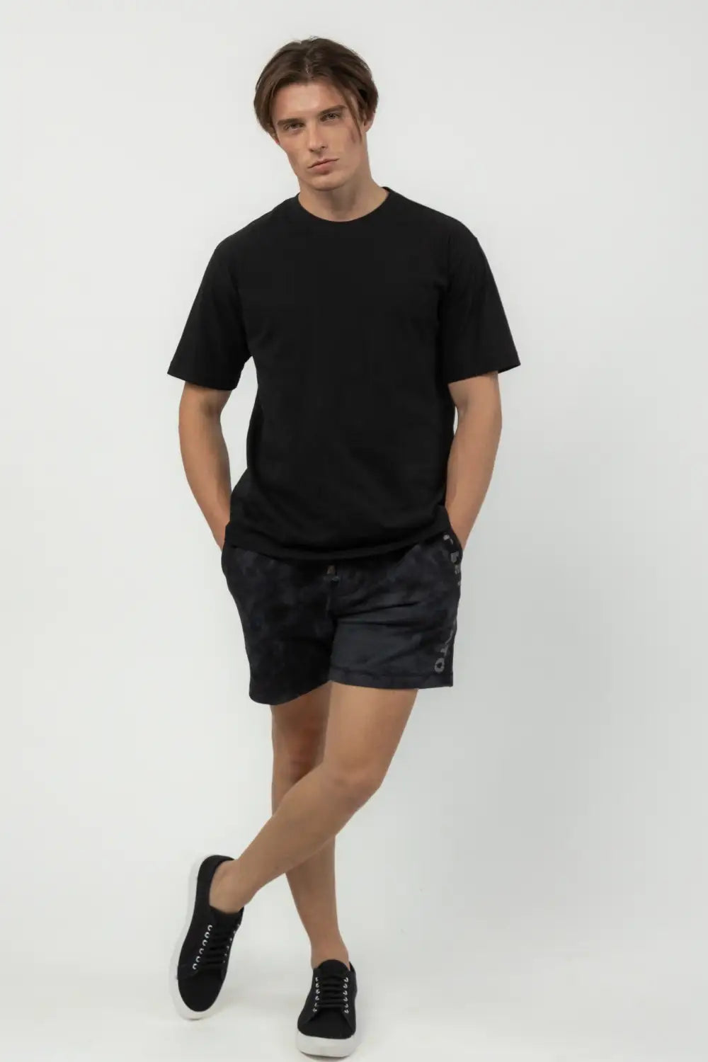 Dark Clouds Tie-Dye Shorts