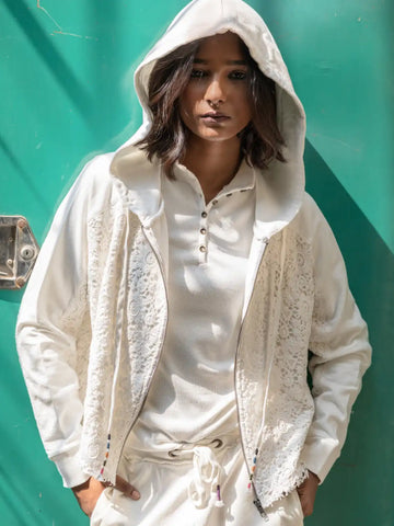 Sweet William Lacy Zip Jacket