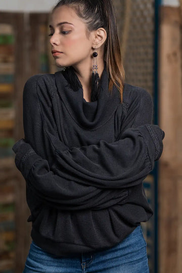 Whitelily Top (Charcoal)