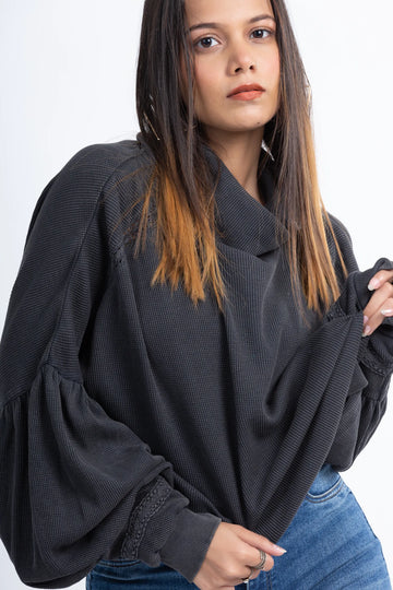 White Lily Top (Charcoal)