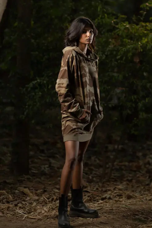 Hydrangea Hoodie Dress